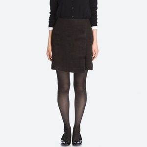Uniqlo Wool Blended Wrap Mini Skirt
